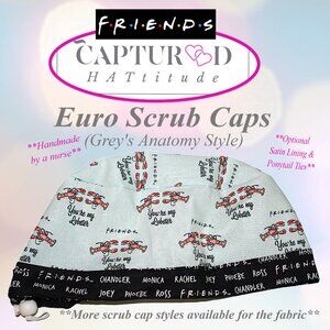 New Womens Friends You Are My Lobster Euro Scrub Cap